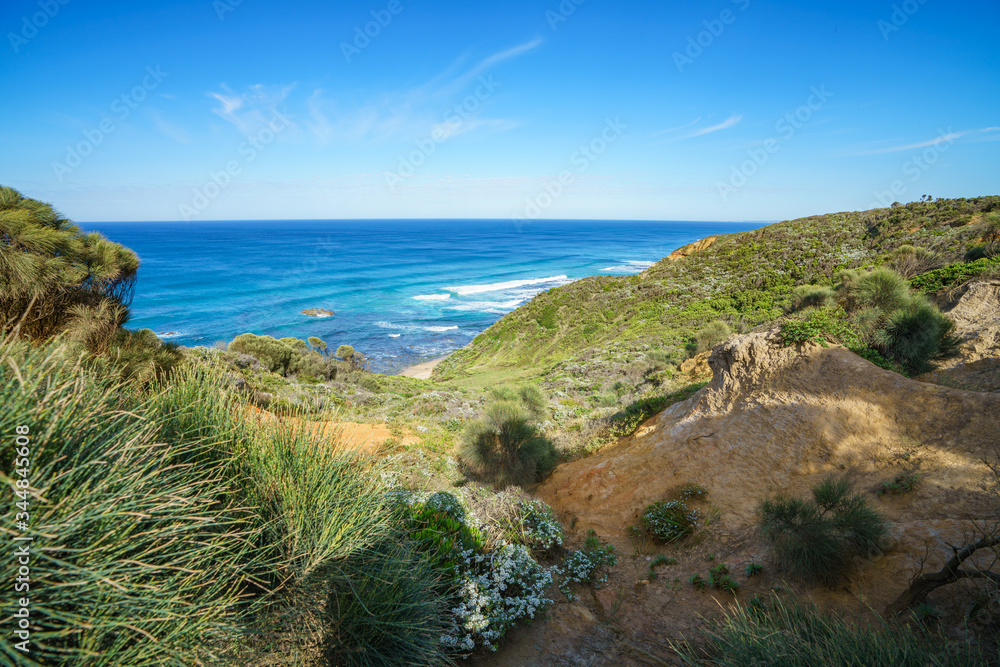 hiking the great ocean walk on wreck beach, victoria, australia