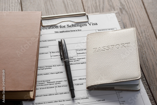 Set of documents for obtaining a Schengen visa