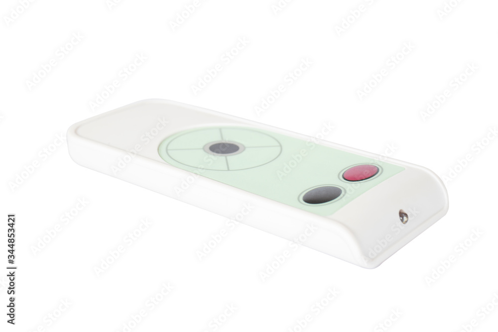White remote controller, isolated on white background. White remote controller, isolated on white background.