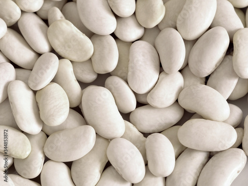 White beans texture macro