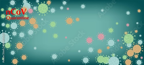 nCoV Quarantine Vector Banner. Business Information During 