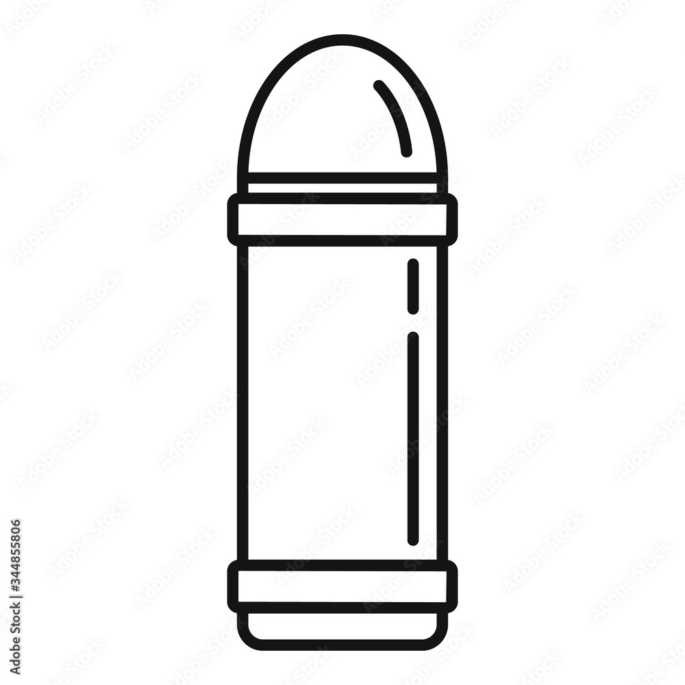 Camping thermos icon. Outline camping thermos vector icon for web design isolated on white background Camping thermos icon. Outline camping thermos vector icon for web design isolated on white background