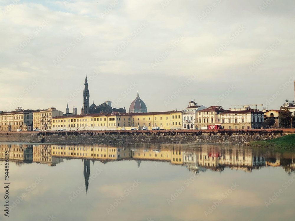 Fototapeta premium River in Italy. Florence