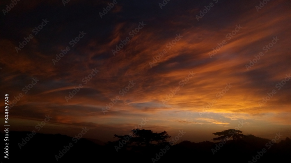 Cloud and the sunsets