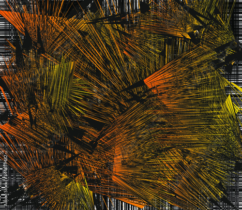 abstract grunge background with palm trees