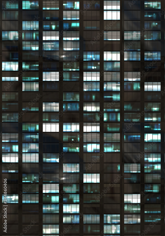 Obraz premium building city skycraper windows front view