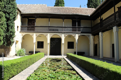 Courtyard of the house of Chapiz is a unique building, located in the Spanish city of Granada photo