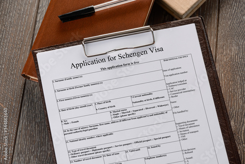 Filling an application to get a Schengen visa