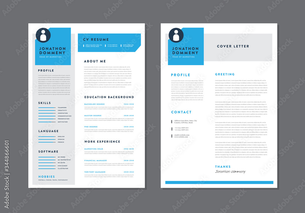 Curriculum vitae CV Resume Template Design Curriculum vitae CV Resume Template Design