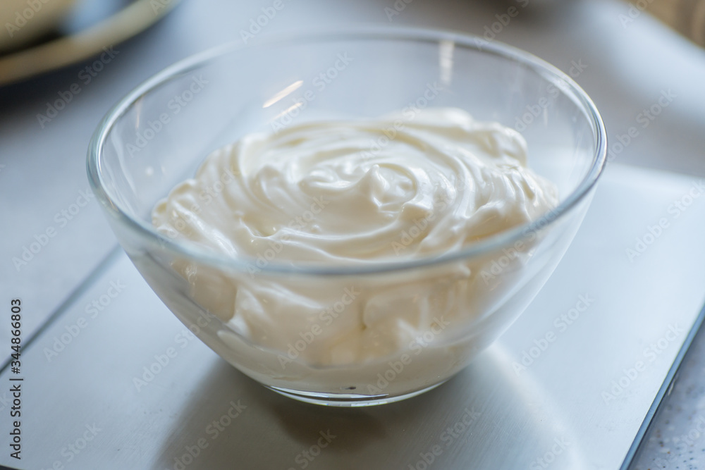 Step-by-step instructions for making bagel cookies. capacity with sour cream on the scales, step1 Step-by-step instructions for making bagel cookies. capacity with sour cream on the scales, step1