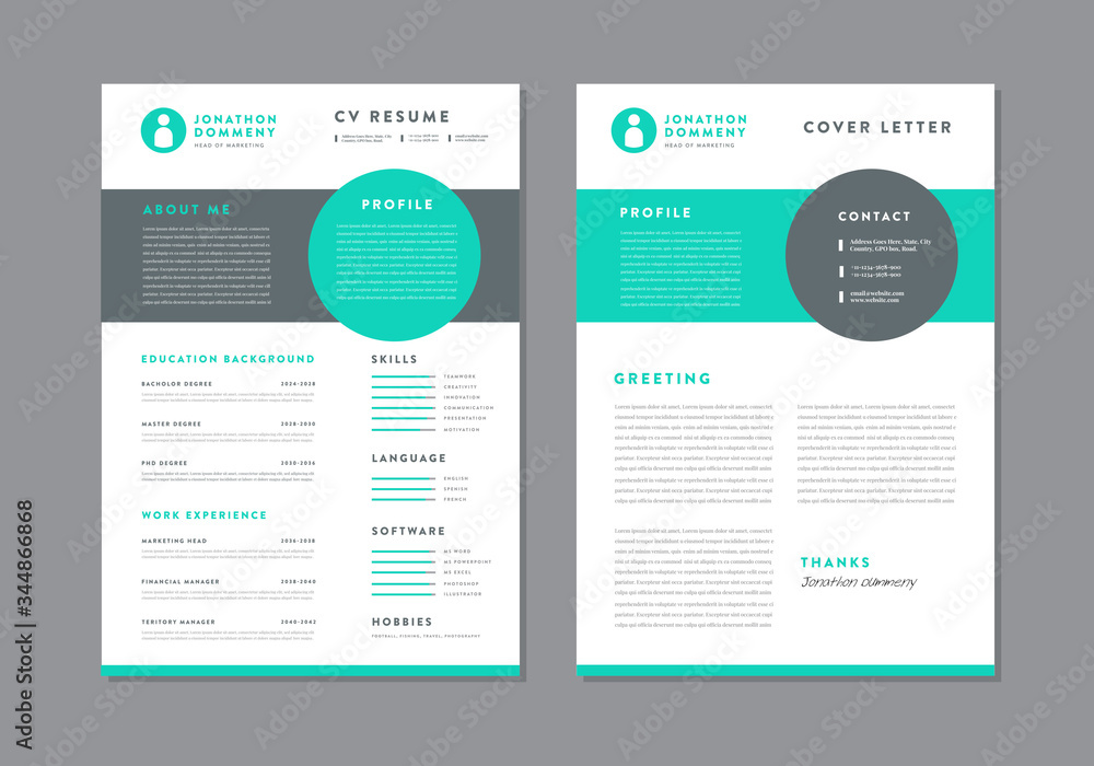 Curriculum vitae CV Resume Template Design Curriculum vitae CV Resume Template Design