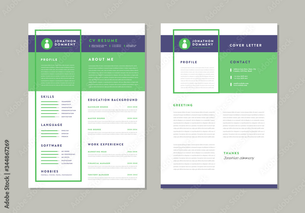 Curriculum vitae CV Resume Template Design Curriculum vitae CV Resume Template Design
