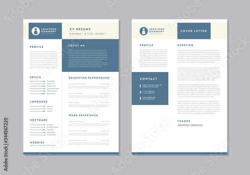 Curriculum vitae CV Resume Template Design