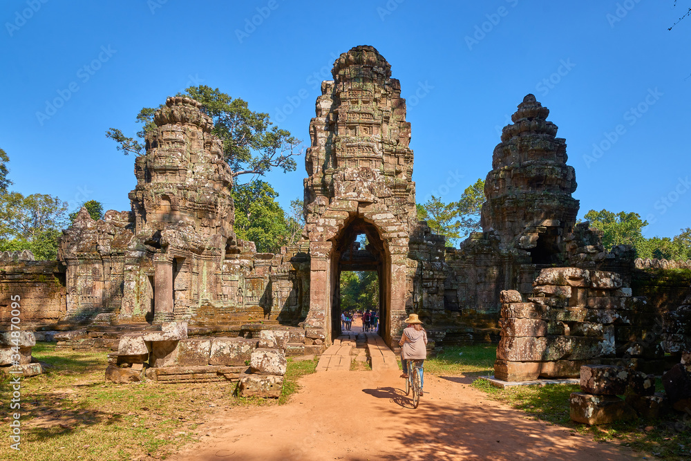 Ancient of Prasat Preah Khan temple at Angkor Wat complex, Angkor Wat Archaeological Park in Siem Reap, Cambodia UNESCO World Heritage Site Ancient of Prasat Preah Khan temple at Angkor Wat complex, Angkor Wat Archaeological Park in Siem Reap, Cambodia UNESCO World Heritage Site