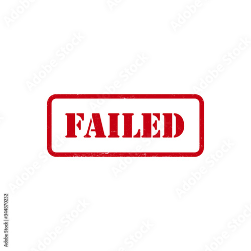 Rubber stamp effect failed in red