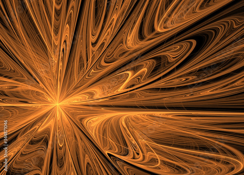 Fractal dynamic spiral. A computer-generated image for use as background in design and art.