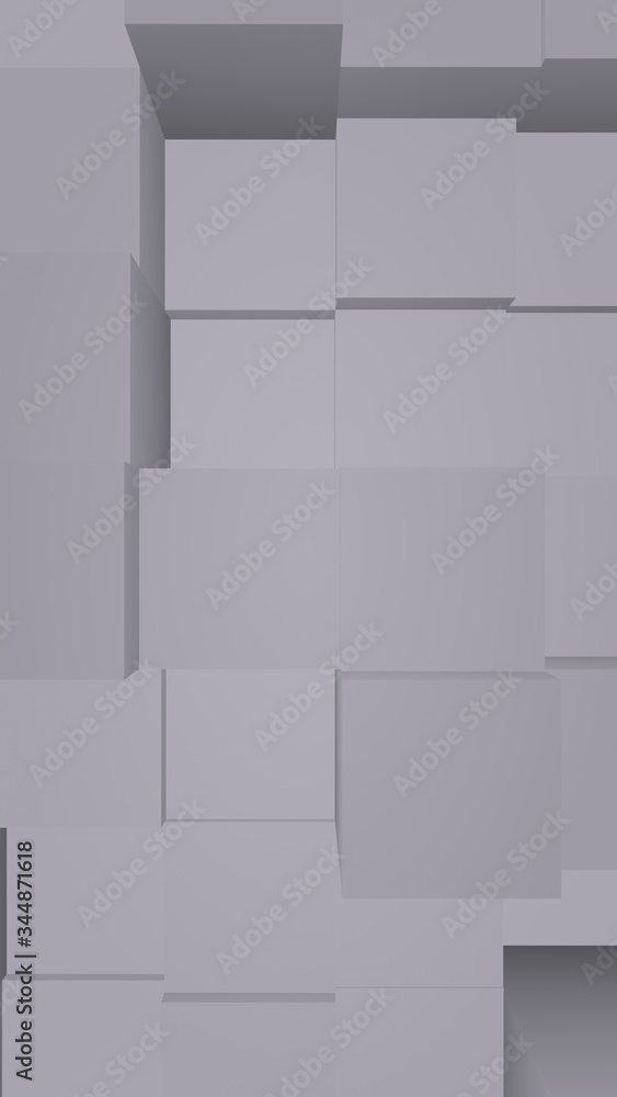 Abstract gray elegant cube geometric background. Chaotically advanced rectangular bars. 3D Rendering, 3D illustration Abstract gray elegant cube geometric background. Chaotically advanced rectangular bars. 3D Rendering, 3D illustration