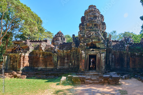 Ta Som temple Khmer temple at Angkor Thom is popular tourist attraction, Angkor Wat Archaeological Park in Siem Reap, Cambodia UNESCO World Heritage Site photo