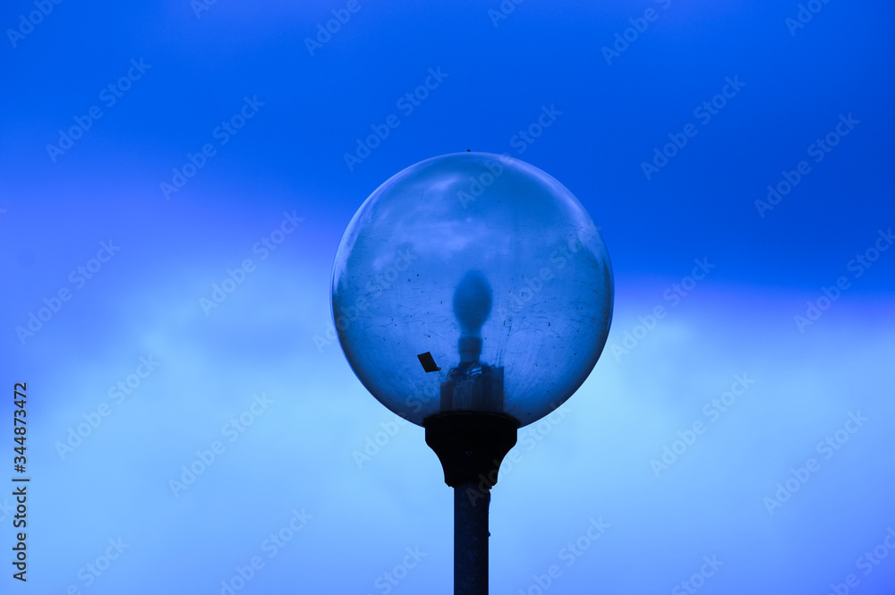 Street lighting during the day. Street lighting during the day.
