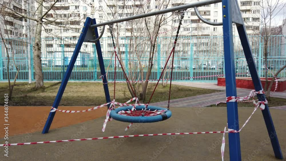 children's playground are closed from children and games during the quarantine period children's playground are closed from children and games during the quarantine period