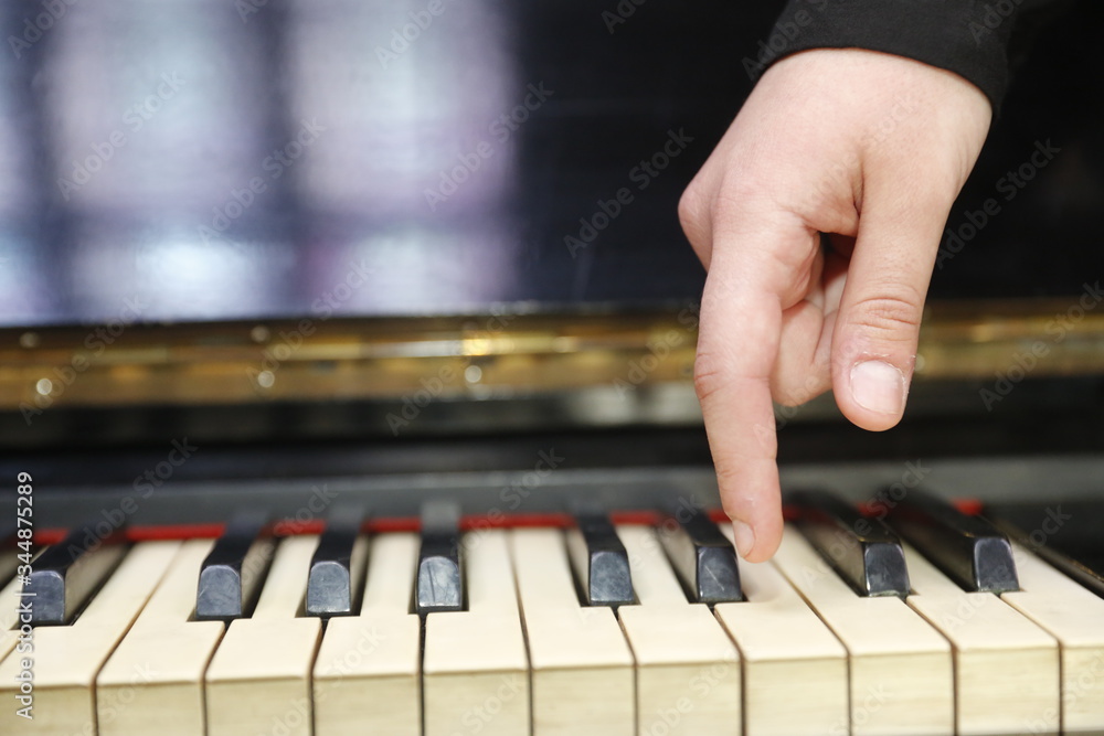 Fototapeta premium playing the piano