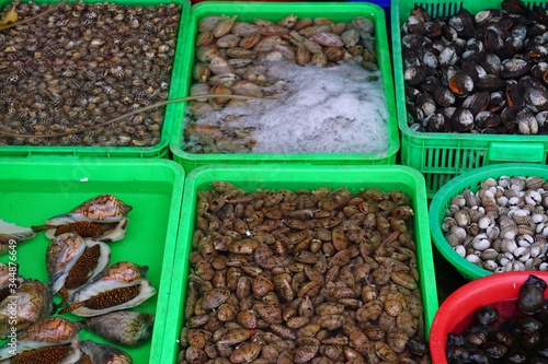 fresh products at singapores market photo