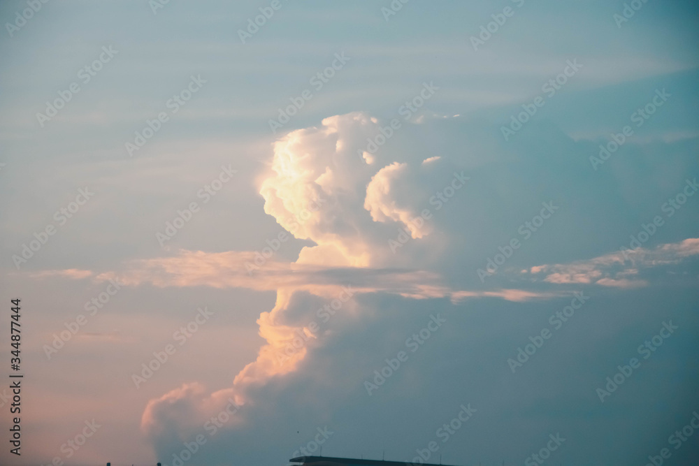 blue sky with clouds