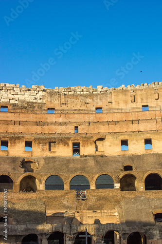 The Colosseum  in italian Colosseo Roma  Rome Italy