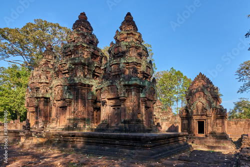 Prasat Banteay Srei Khmer temple at Angkor Thom is popular tourist attraction  Angkor Wat Archaeological Park in Siem Reap  Cambodia UNESCO World Heritage Site
