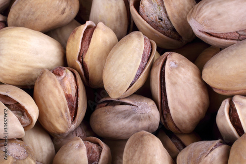 Pistachio nuts background