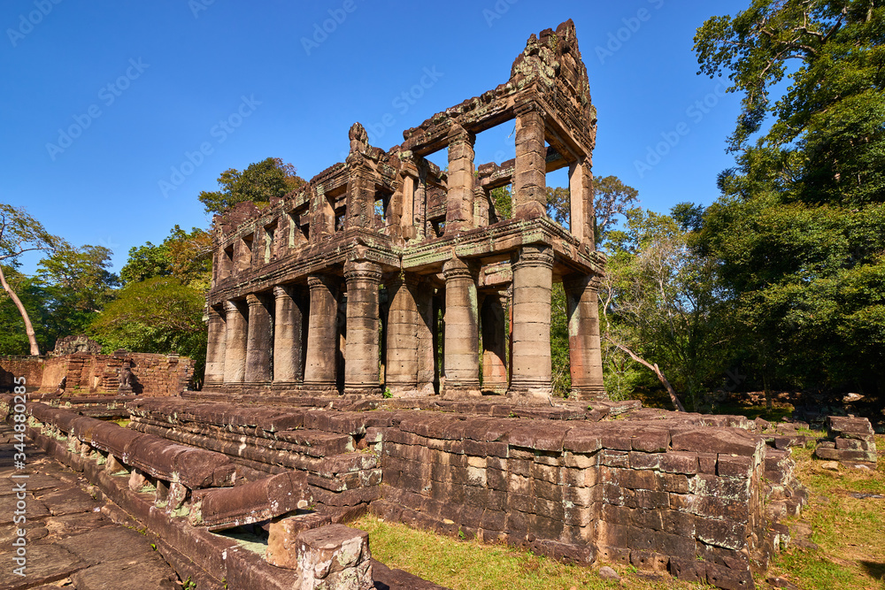 Ancient of Prasat Preah Khan temple at Angkor Wat complex, Angkor Wat Archaeological Park in Siem Reap, Cambodia UNESCO World Heritage Site Ancient of Prasat Preah Khan temple at Angkor Wat complex, Angkor Wat Archaeological Park in Siem Reap, Cambodia UNESCO World Heritage Site