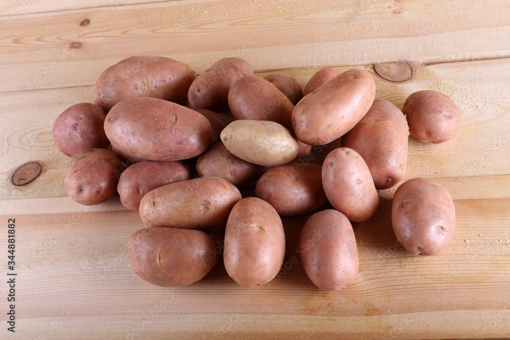 Pink potatoes