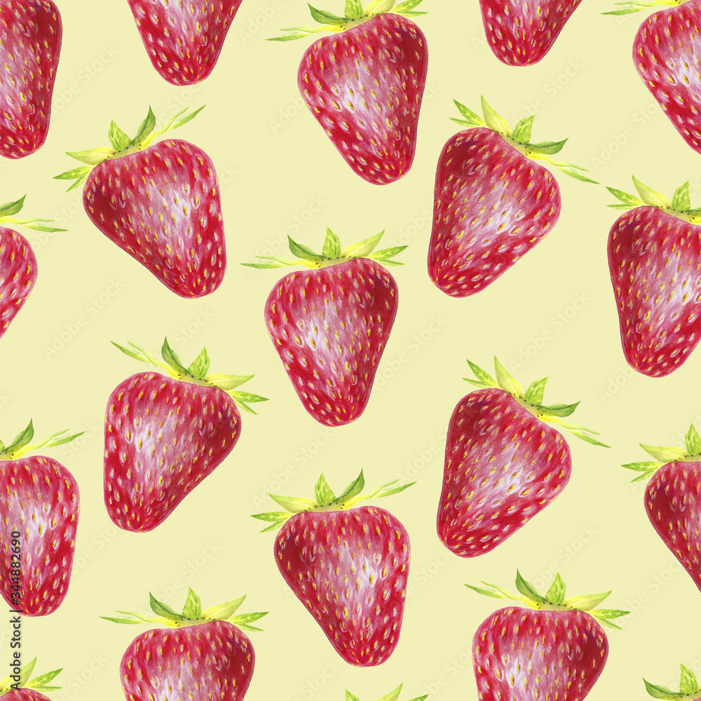 Strawberry isolated on white background. Red berry closeup. Fresh organic food. Watercolor painting. Botanical realistic illustration. Hand drawn art. Strawberry isolated on white background. Red berry closeup. Fresh organic food. Watercolor painting. Botanical realistic illustration. Hand drawn art.