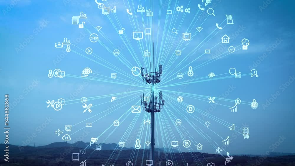 5G smart cellular network antenna base station