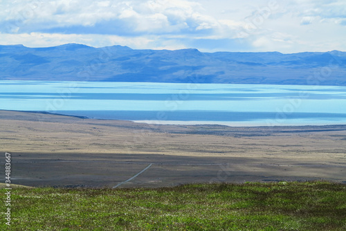 View of Argentinean lake, from the top of mount 