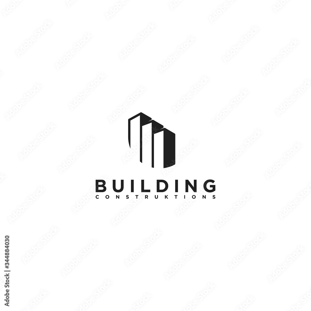 Simple building vector logo concept Simple building vector logo concept