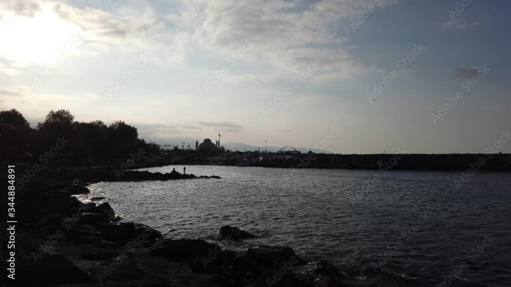Trabzon port, Trabzon central sea and city views Trabzon port, Trabzon central sea and city views