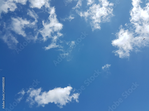 clouds spirng blue sky for background
