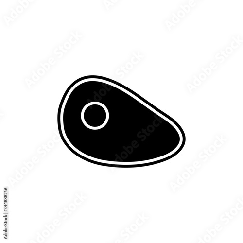Meat icon. Vector illustration isolated on white.