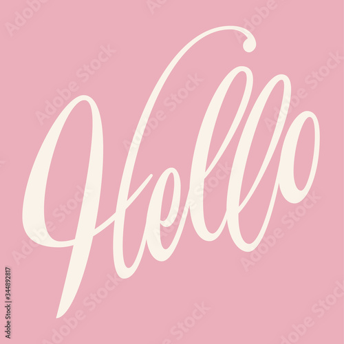 Hello lettering