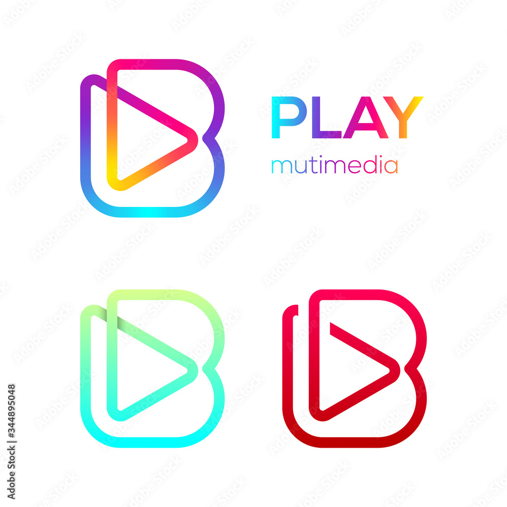 Abstract Letter B Multimedia and Play LooAbstract Letter D Multimedia aped Line Monogram Colorful logotype, Rounded triangle shape, Swirl spiral infinity symbol, Technology and digital connection logo Abstract Letter B Multimedia and Play LooAbstract Letter D Multimedia aped Line Monogram Colorful logotype, Rounded triangle shape, Swirl spiral infinity symbol, Technology and digital connection logo