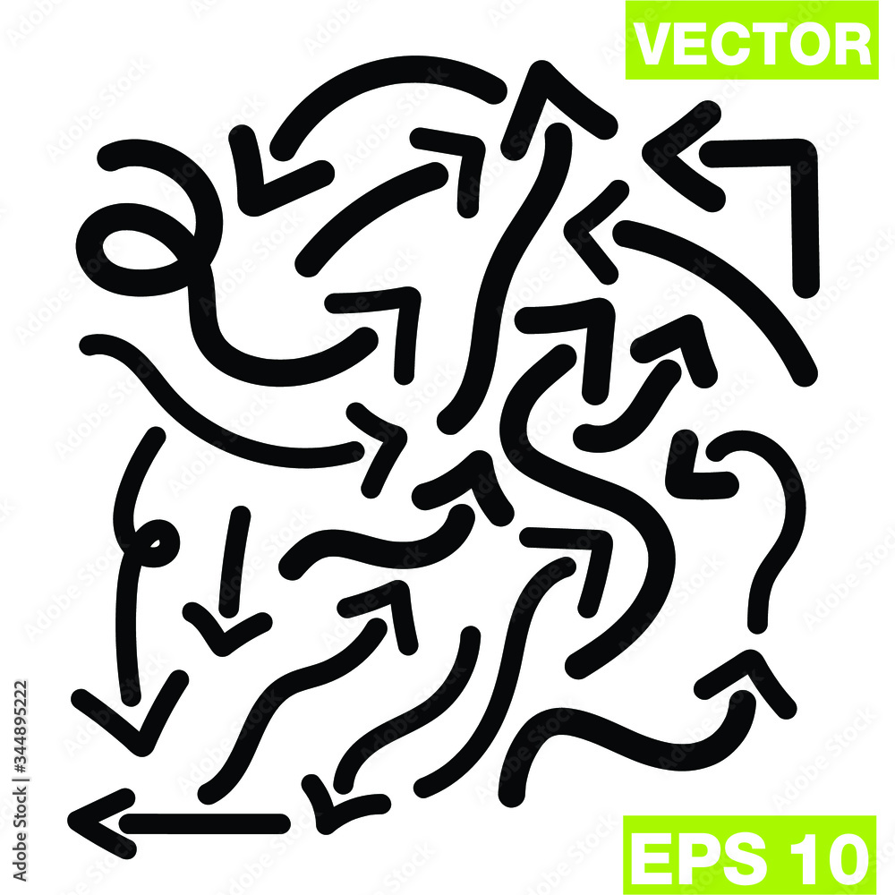Set of black vector arrows. Arrows icon. Arrow vector icon.
Set of black vector arrows. Arrows icon. Arrow vector icon.