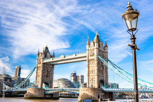 Tower Bridge in London  UK  United Kingdom.