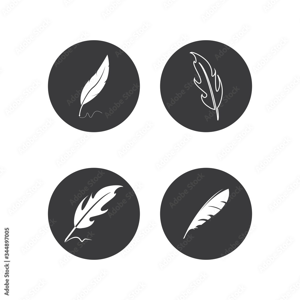 Fototapeta premium quill logo