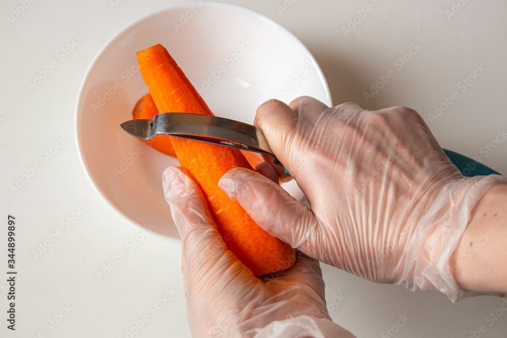 Carrot peeler clearance glove