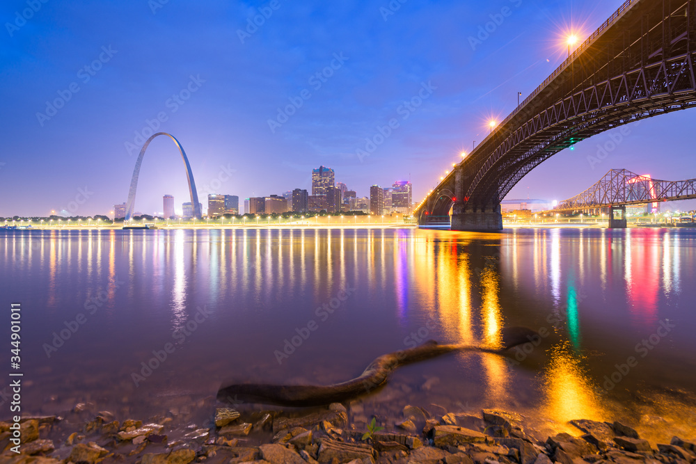 St. Louis, Missouri, USA Skyline
