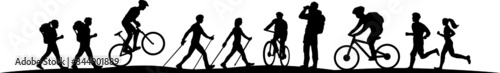 Sport Outdoor Nature Silhouette Vector