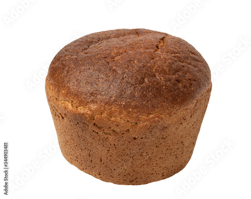Home made bread isolated on white