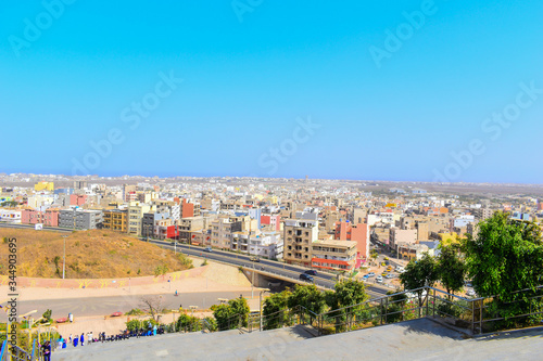 City of Dakar, Senegal, seen from a high point on a sunny day photo