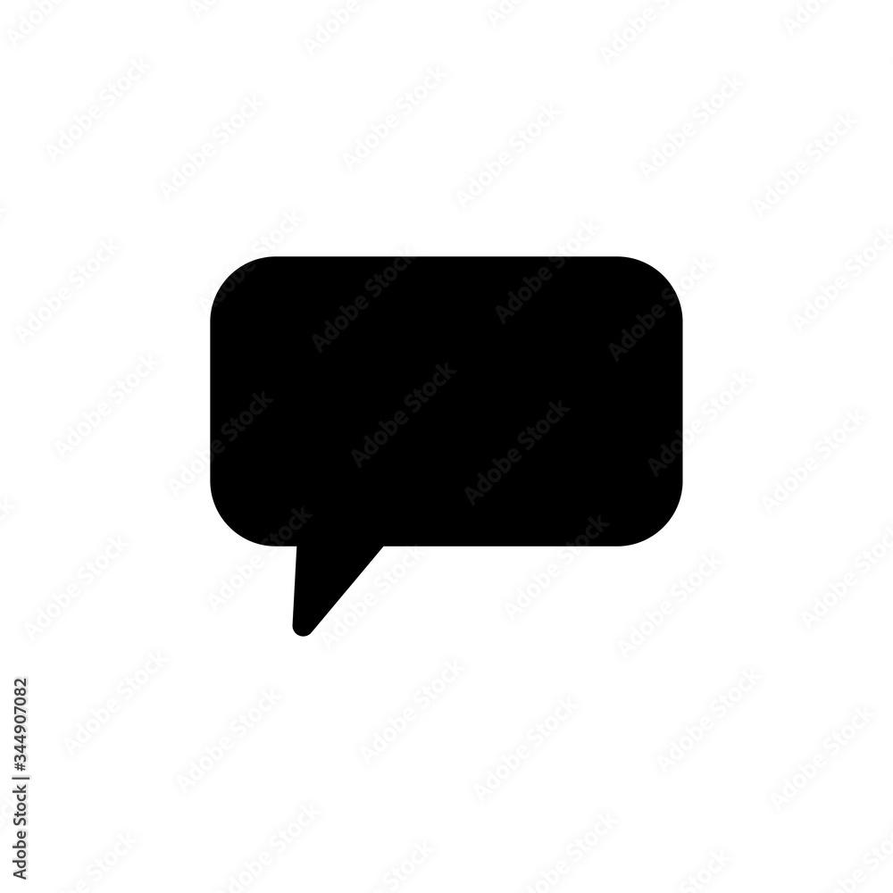 Bubble speech icon vector logo